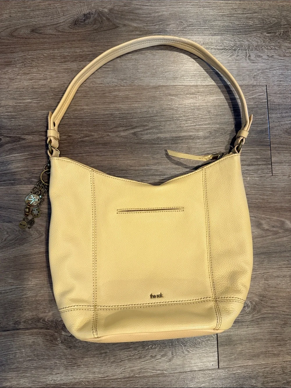 The Sak Sequoia Hobo Bag Leather in Buttercup